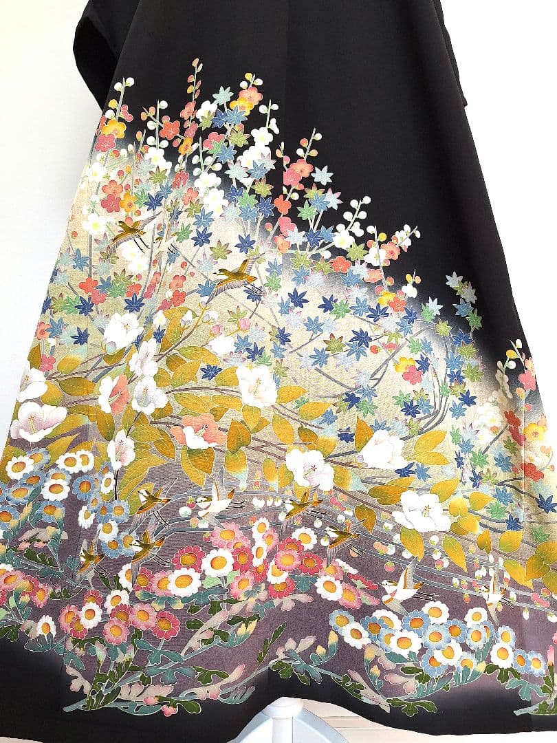 着物リメイクワンピース3694