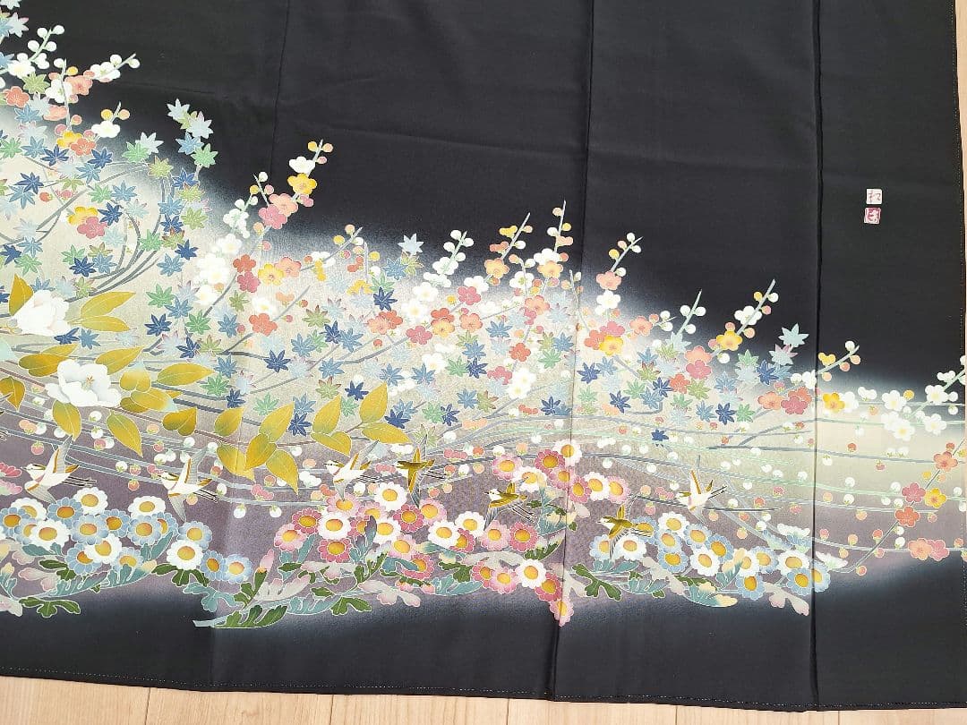 着物リメイクワンピース3694