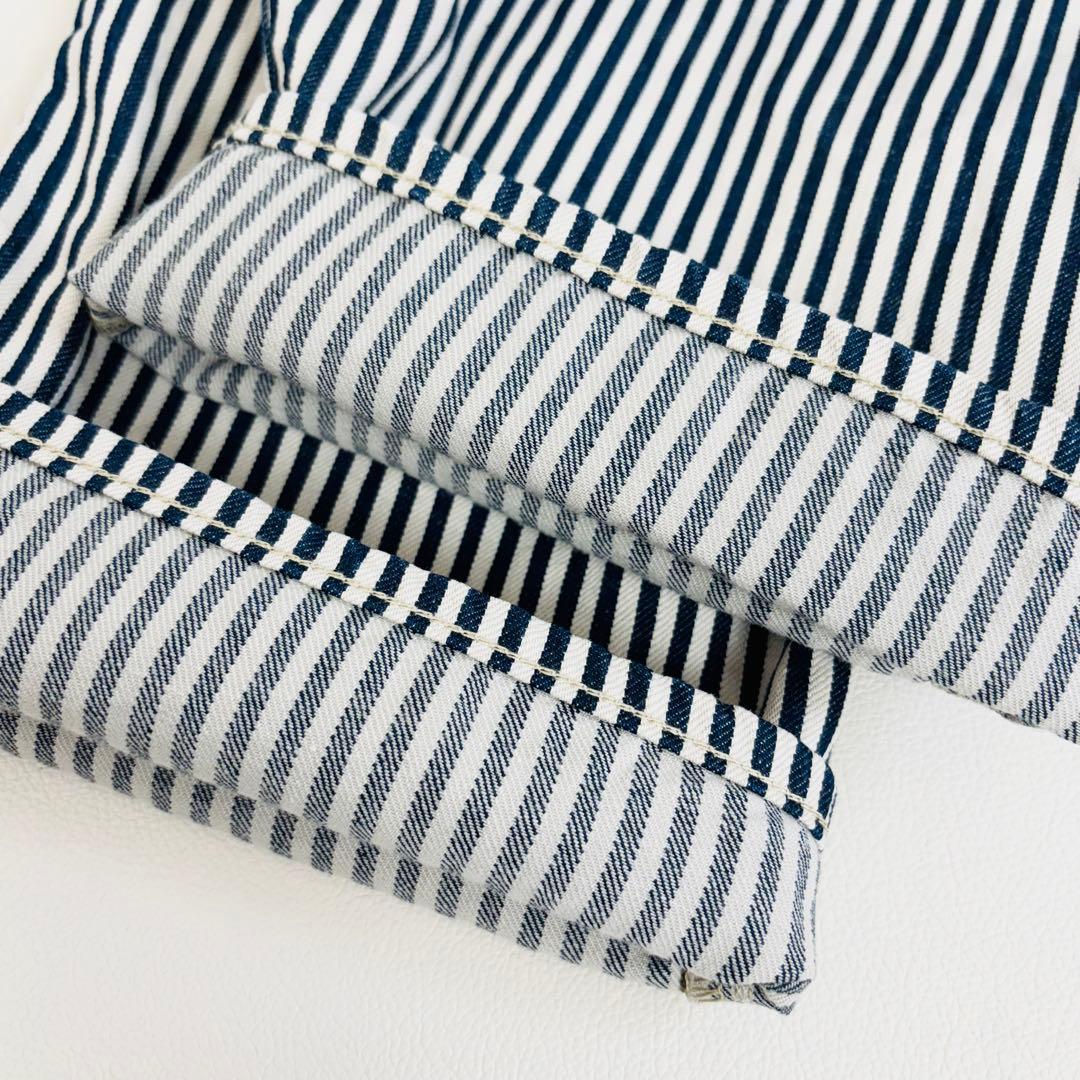 1685【極美品】45R 小麦デニムの908ペインターパンツ ヒッコリーパンツ