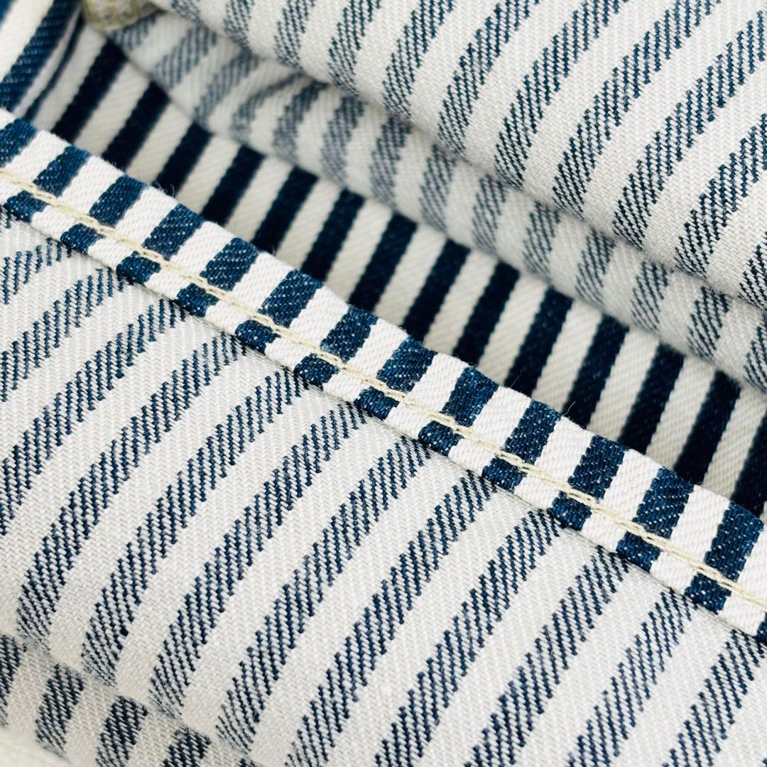 1685【極美品】45R 小麦デニムの908ペインターパンツ ヒッコリーパンツ