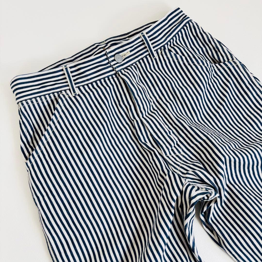 1685【極美品】45R 小麦デニムの908ペインターパンツ ヒッコリーパンツ