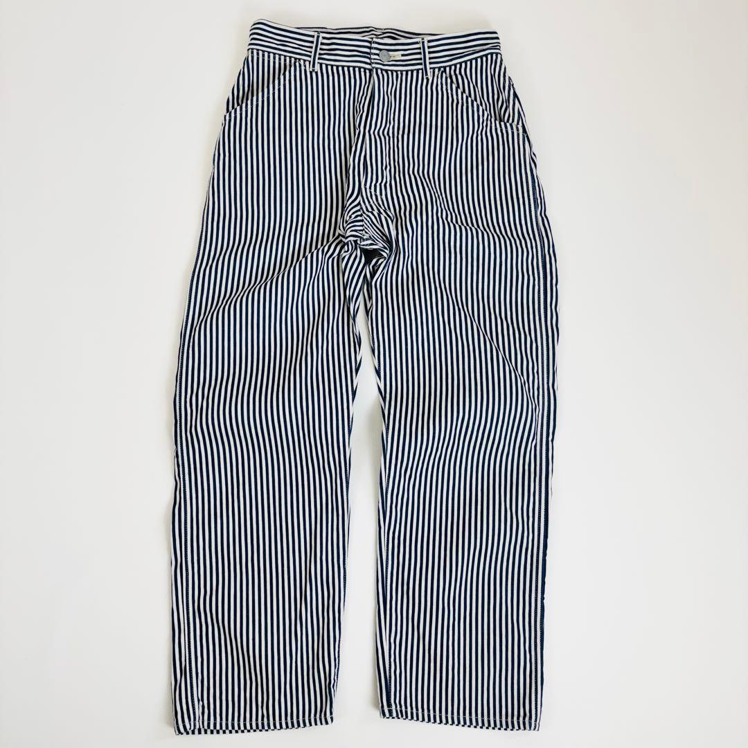 1685【極美品】45R 小麦デニムの908ペインターパンツ ヒッコリーパンツ