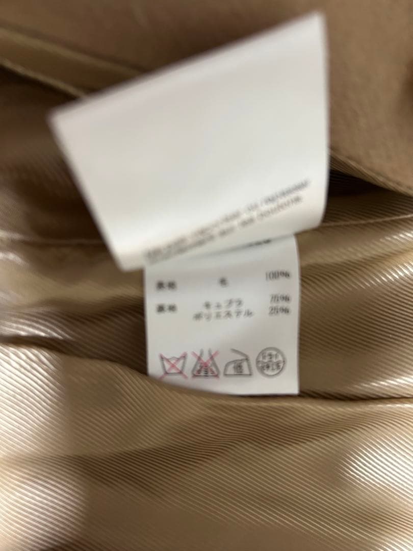 GUCCI ベージュ ダブルブレスト ロングコート　サイズ　40