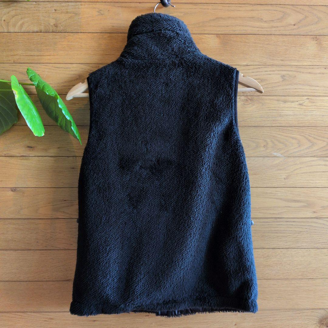 ノースフェイス　ベスト　フリースナイロン　リバーシブル　黒ネイビー　レディース