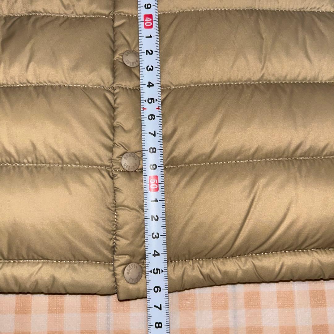 DANTON ベージュ インナーダウンベスト
