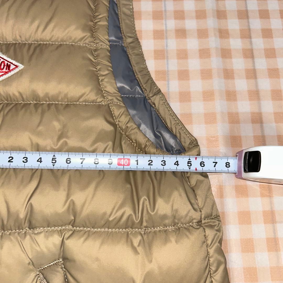 DANTON ベージュ インナーダウンベスト