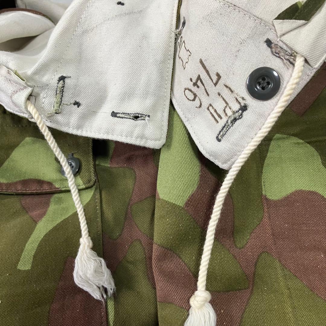 フィンランド軍 M-62カモ柄 リバーシブル オーバーパンツ　デッドストック