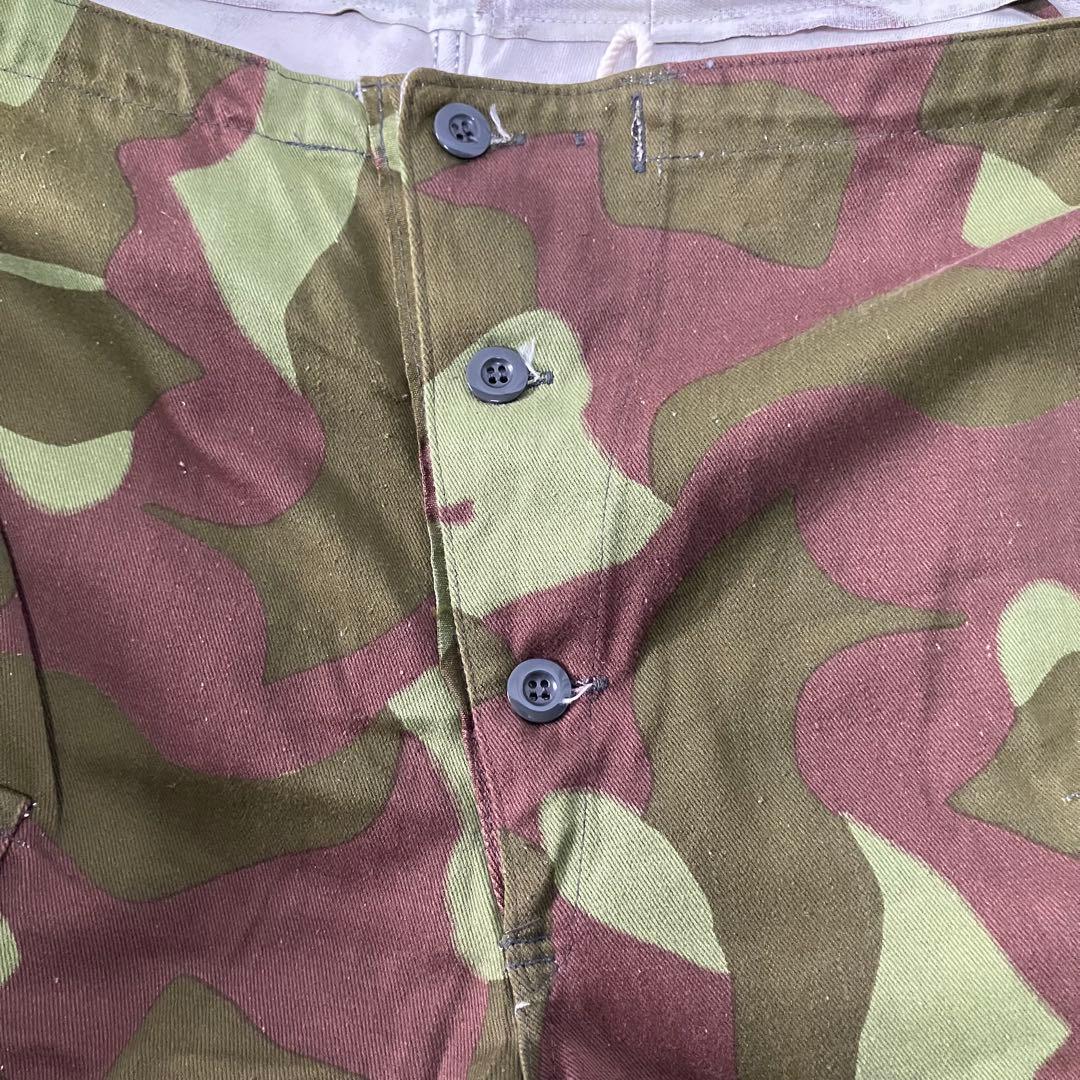 フィンランド軍 M-62カモ柄 リバーシブル オーバーパンツ　デッドストック