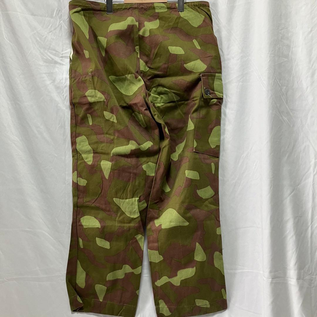 フィンランド軍 M-62カモ柄 リバーシブル オーバーパンツ　デッドストック