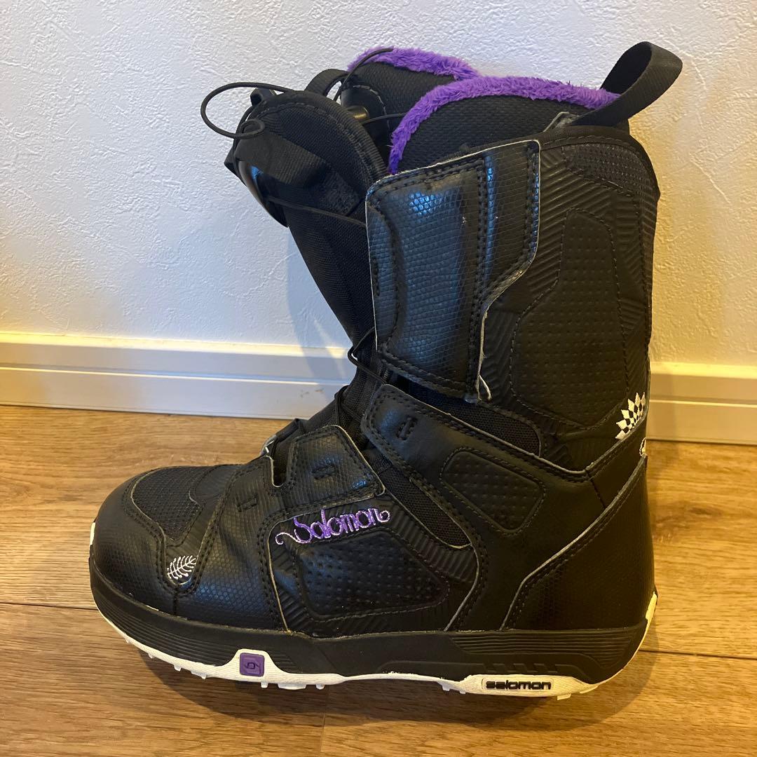 Salomon スノーボードブーツ ブラック/パープル　23cm