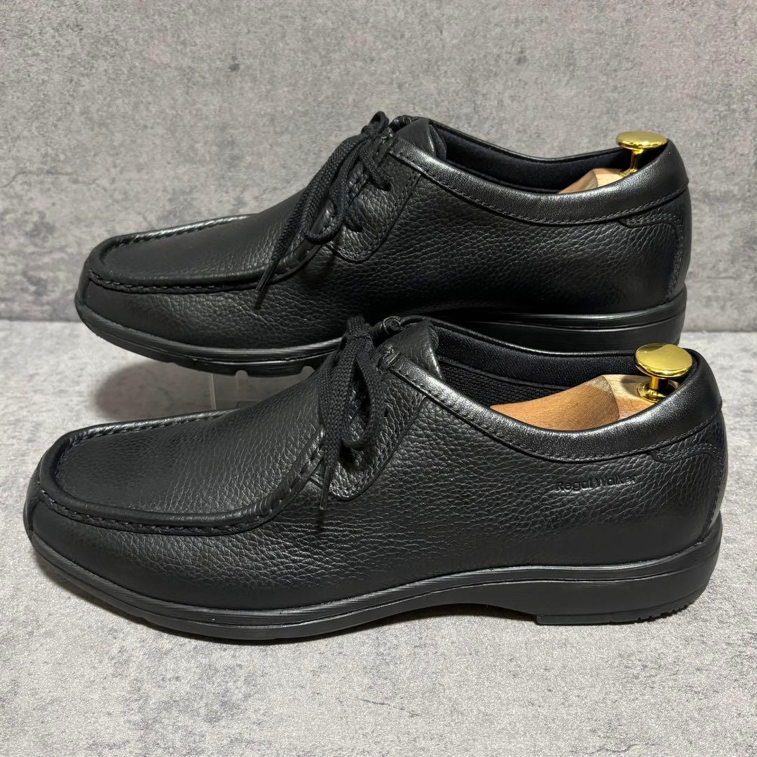 未使用級　リーガルウォーカー　レザースニーカー　シボ革　ブラック　高級　2134