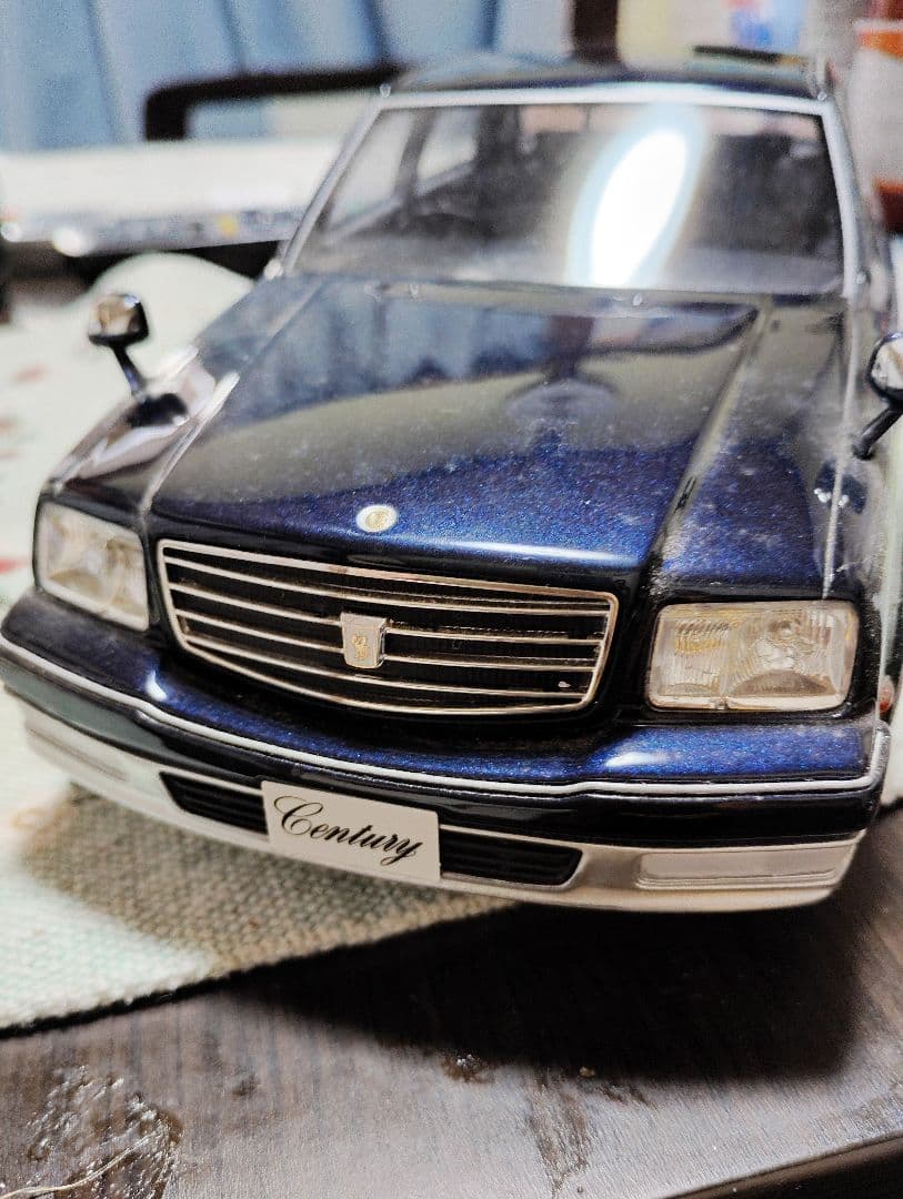 じ*ん様 京商トヨタセンチュリー ミニカー 1/18 ダークブルー中古