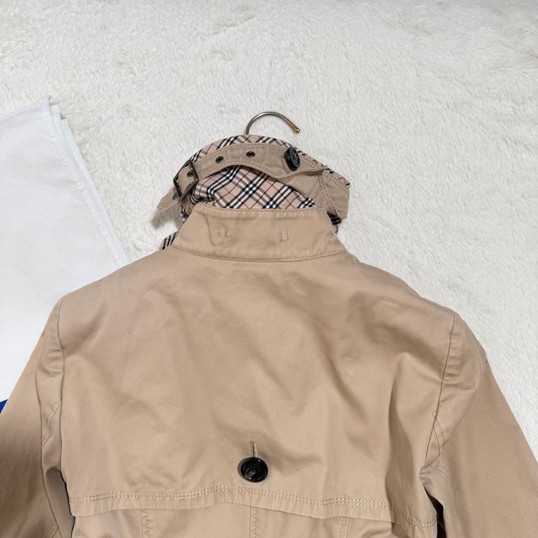 バーバリーブルーレーベル　トレンチコート　ライナー付　ベルト ノバチェック 36