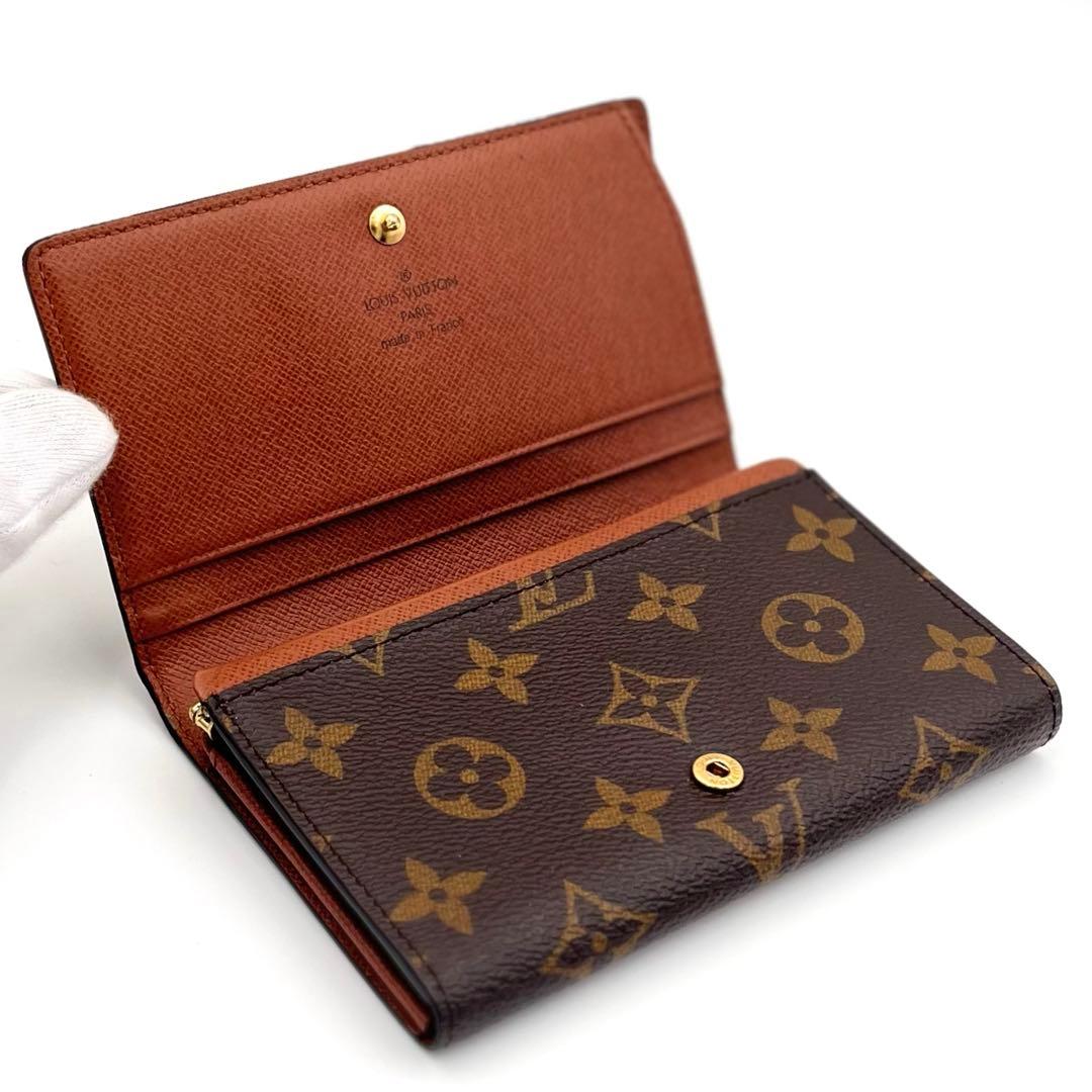 極美品 ルイヴィトン モノグラム ポルトモネ ビエ トレゾール