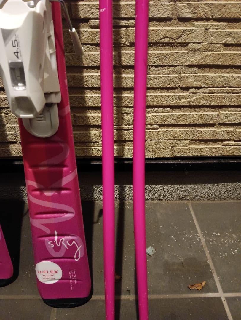 【elan】130cm ピンクスキーセット　ジュニア 女の子　5点セット