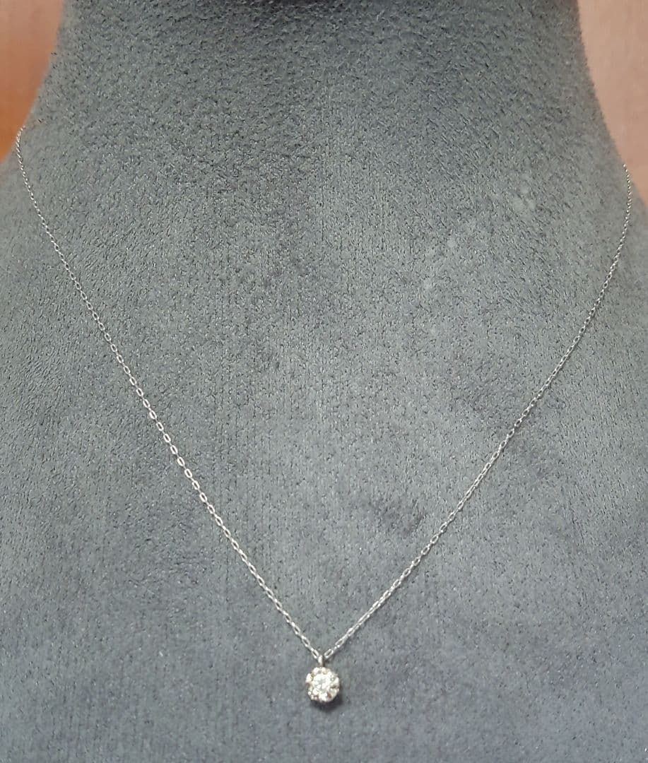 pt900 850天然ダイヤモンド ネックレス ダイヤモンド0.30ct