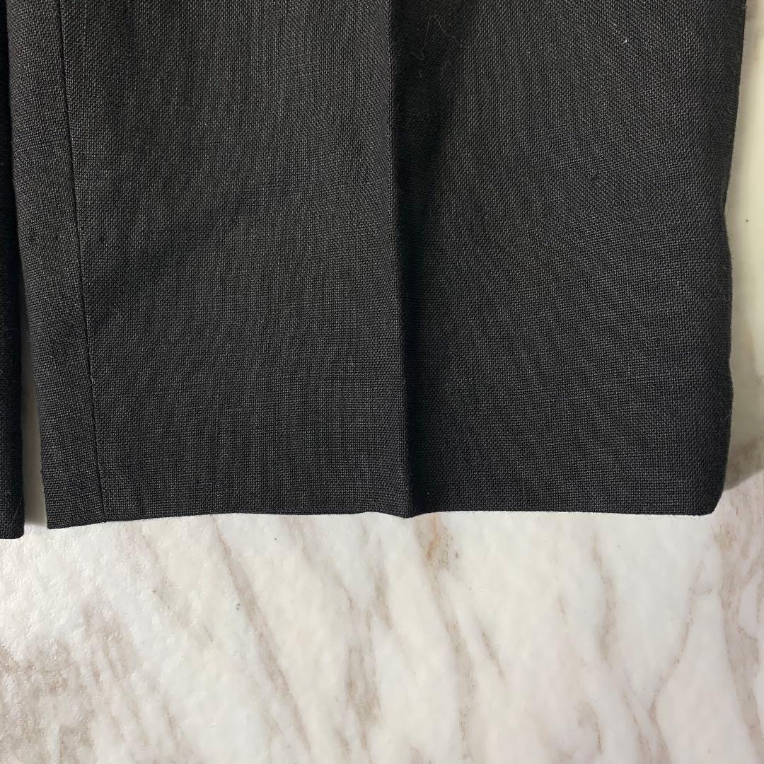 90s コムデギャルソンオム リネンツータックスラックス S ブラック 日本製