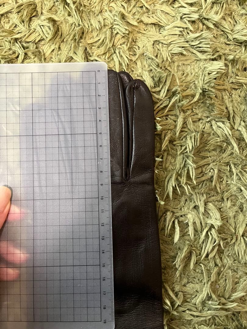 JIL SANDER ブラックレザー ロンググローブ