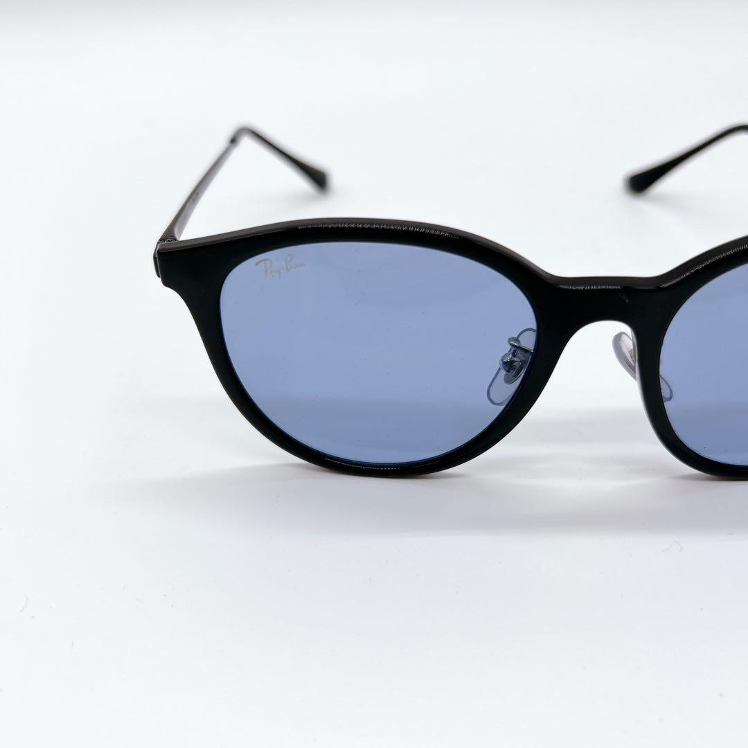 レイバン　RB4334D ブラック/ブルーレンズ　ケース、クロスセット