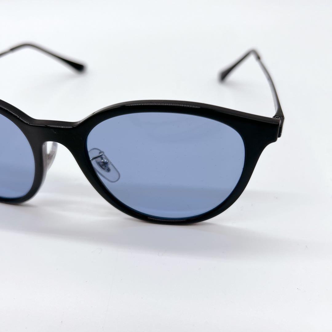 レイバン　RB4334D ブラック/ブルーレンズ　ケース、クロスセット