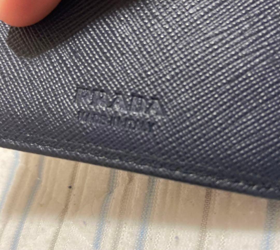 ネイビー レザー マネークリップ