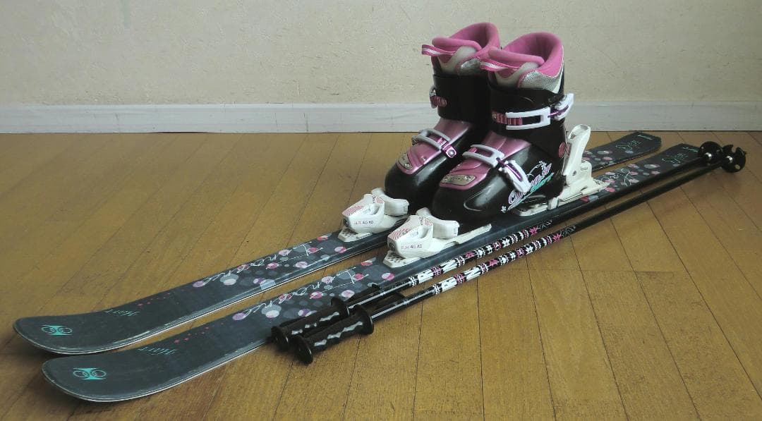 ■■11月限定■送料無料■Hart■子供用スキーセット■128/23■WAX■■