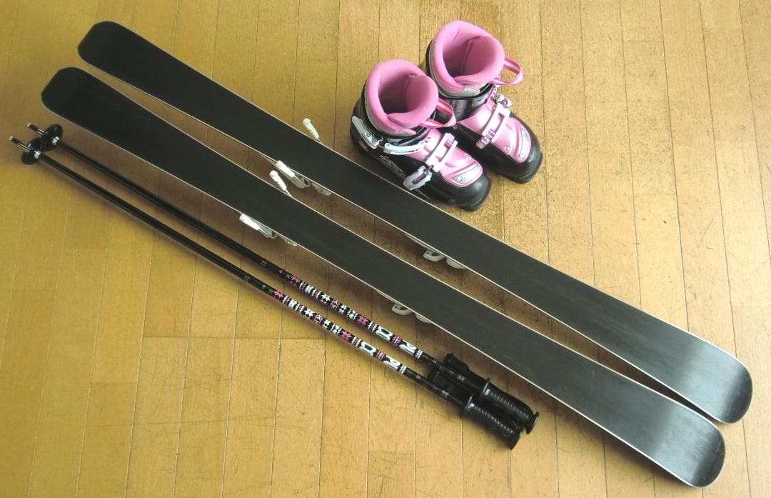 ■■11月限定■送料無料■Hart■子供用スキーセット■128/23■WAX■■