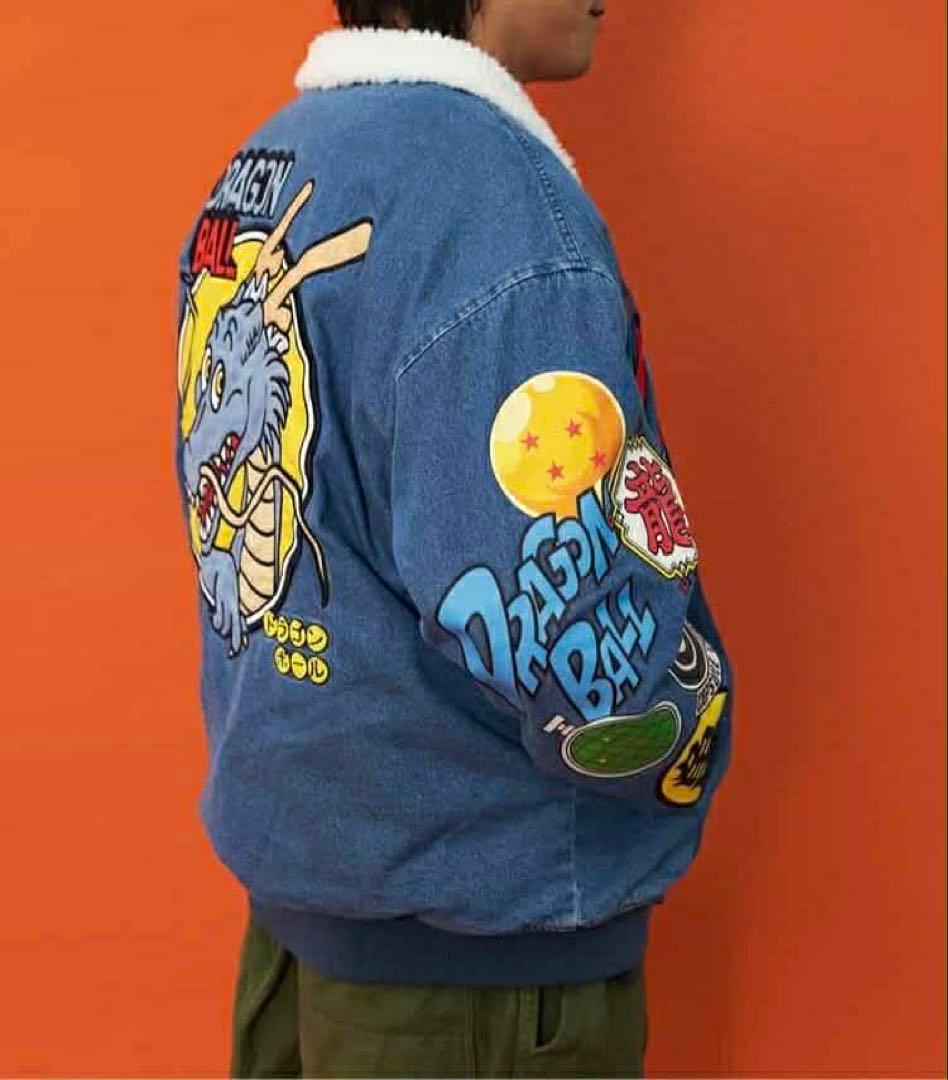 BREEZE ドラゴンボールコラボ_デニムボアジャケット