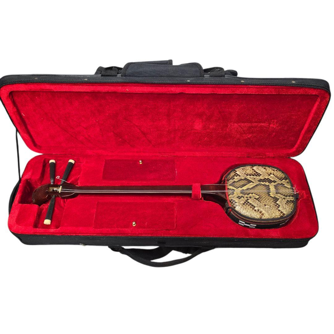 三味線本体 蛇味線 ケース付き