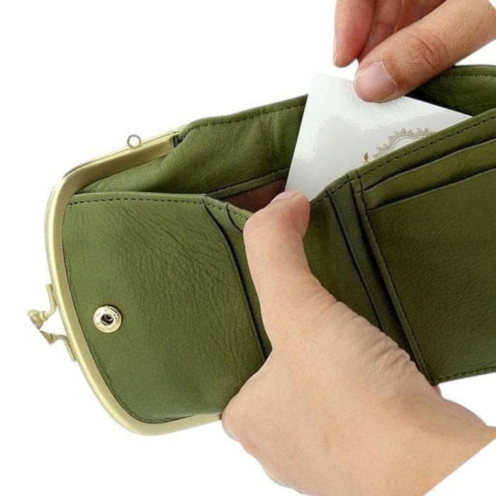 新品　Zucchero　コンパクト　短財布　グリーン　レディース ズッケロ