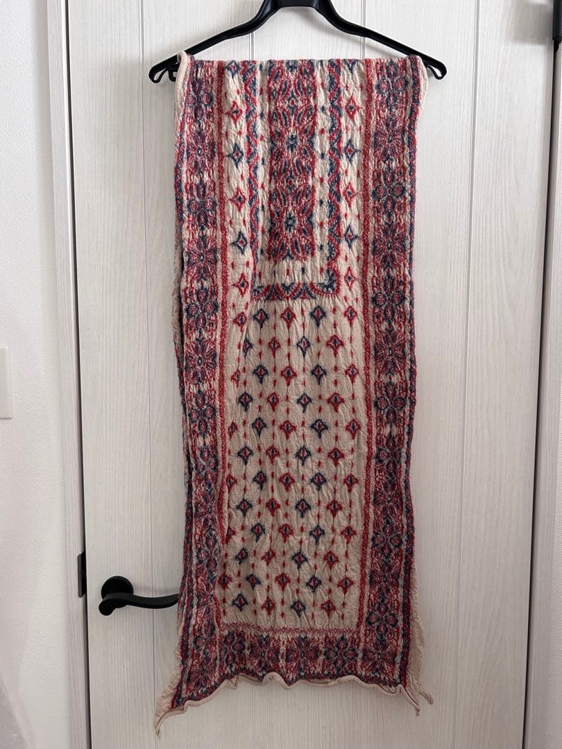 KAPITAL ウール縮絨マフラー バンダナ柄