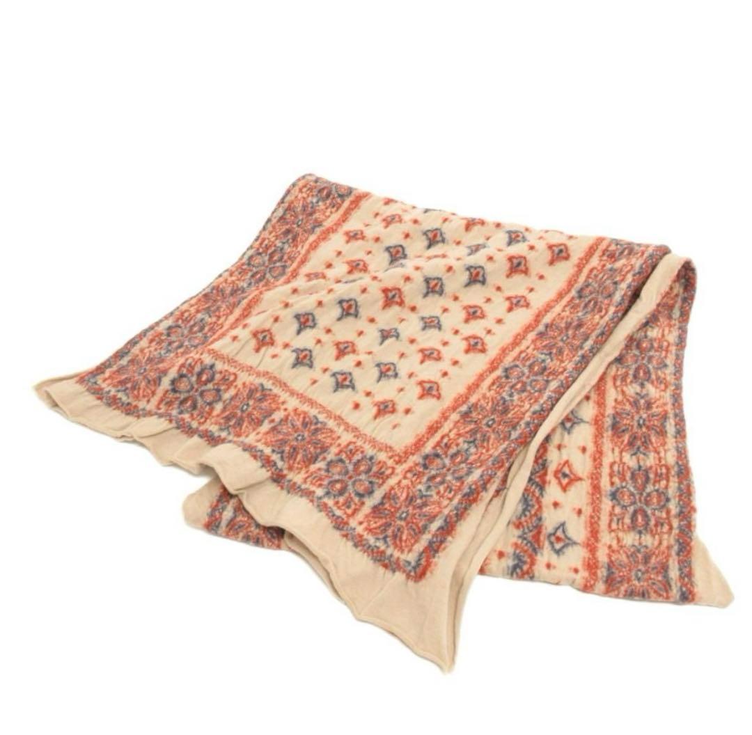 KAPITAL ウール縮絨マフラー バンダナ柄