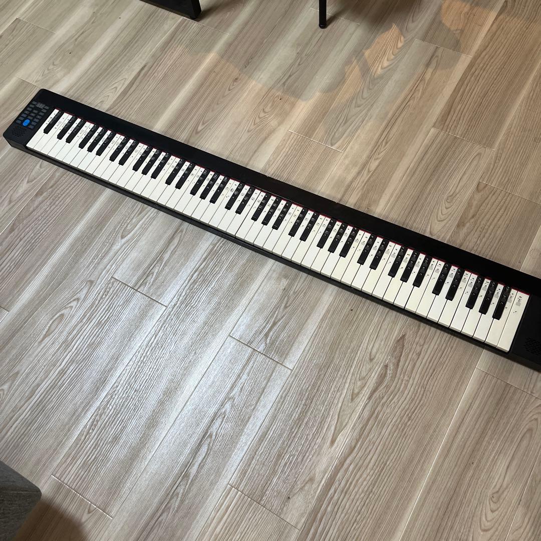 TOMOI 88鍵番　電子ピアノキーボード 折りたたみ式　付属品付　midi対応