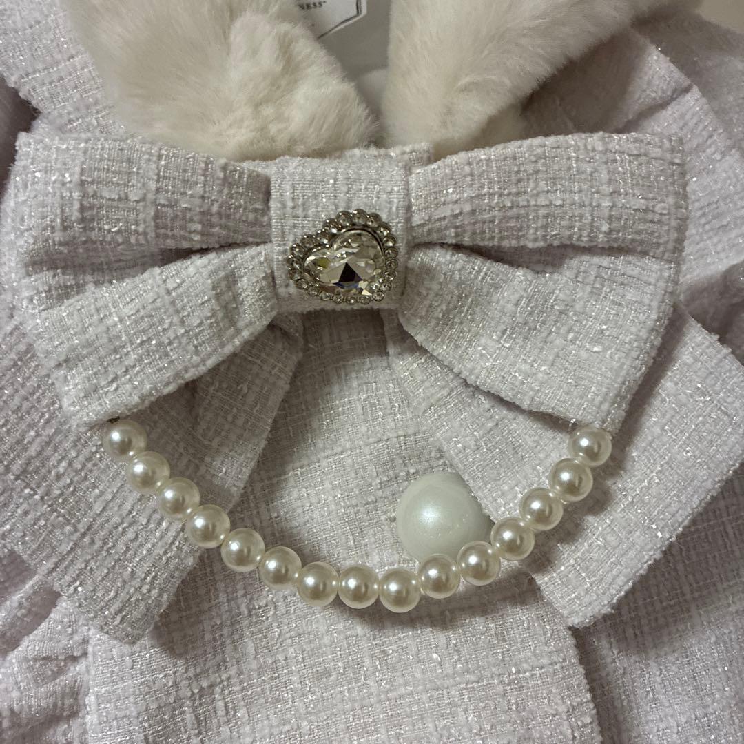 アンクルージュ　ポンチョ　白