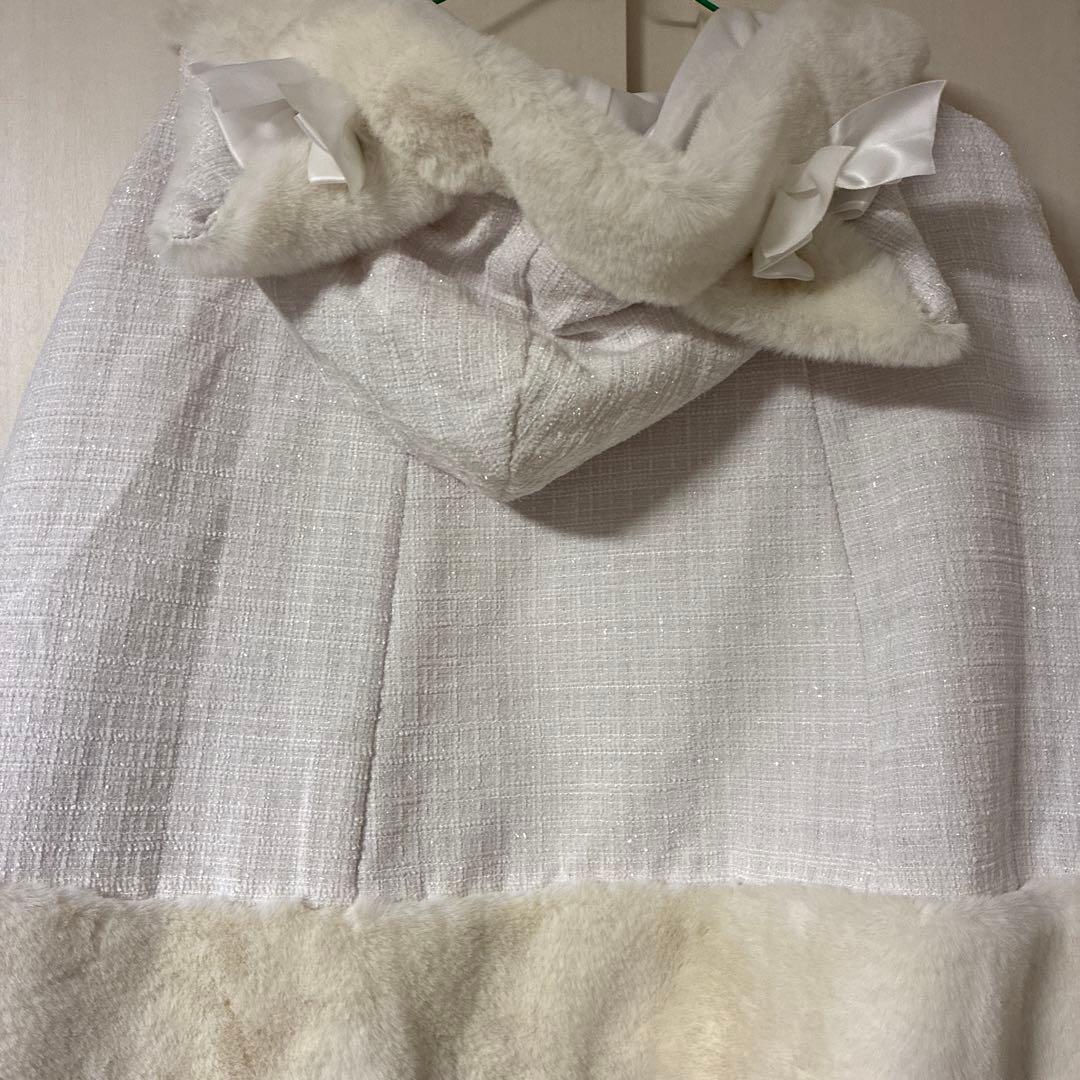 アンクルージュ　ポンチョ　白