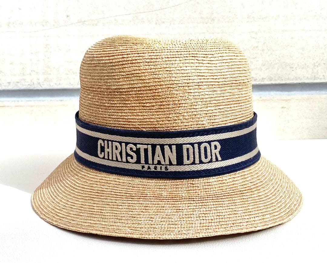 Christian Dior ディオールリゾート ストローハット ベージュ