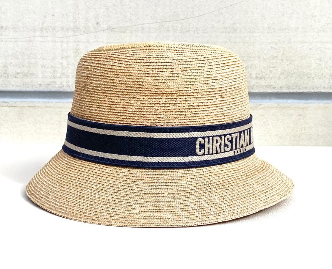 Christian Dior ディオールリゾート ストローハット ベージュ
