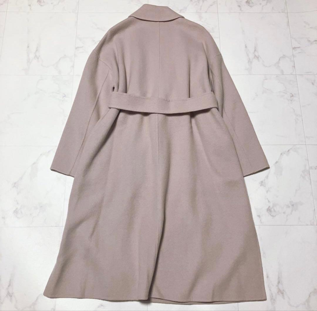 NORC ノーク　ウールリバーコート　ベルト　ベージュ　サイズ1