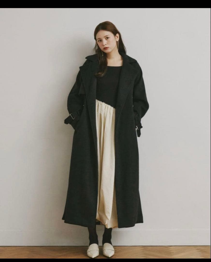 【完売商品】Olu.　ニットドッキングバルーンワンピース