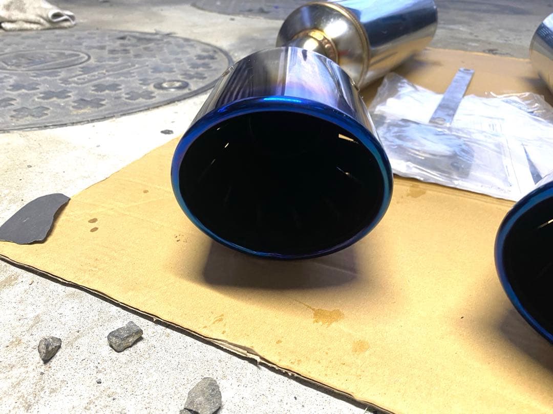 桜 オオクボファクトリーv37スカイライン400R SS123Rマフラー