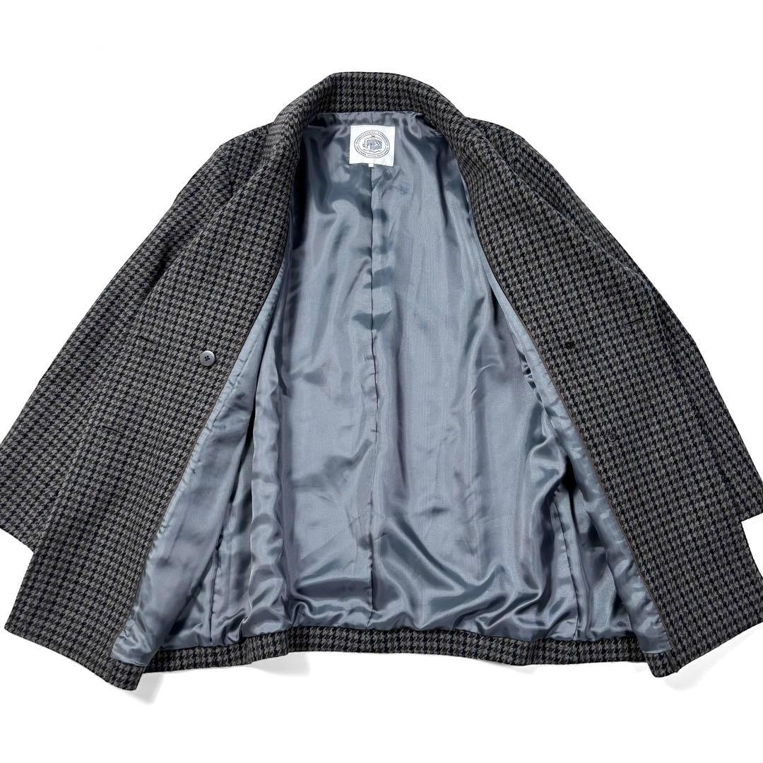 美品♪ J.PRESS ツイードチェックPコート ウール
