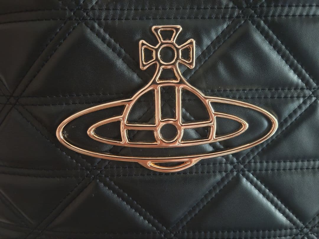 Vivienne　Westwood　ブラックキルティングトートバッグ