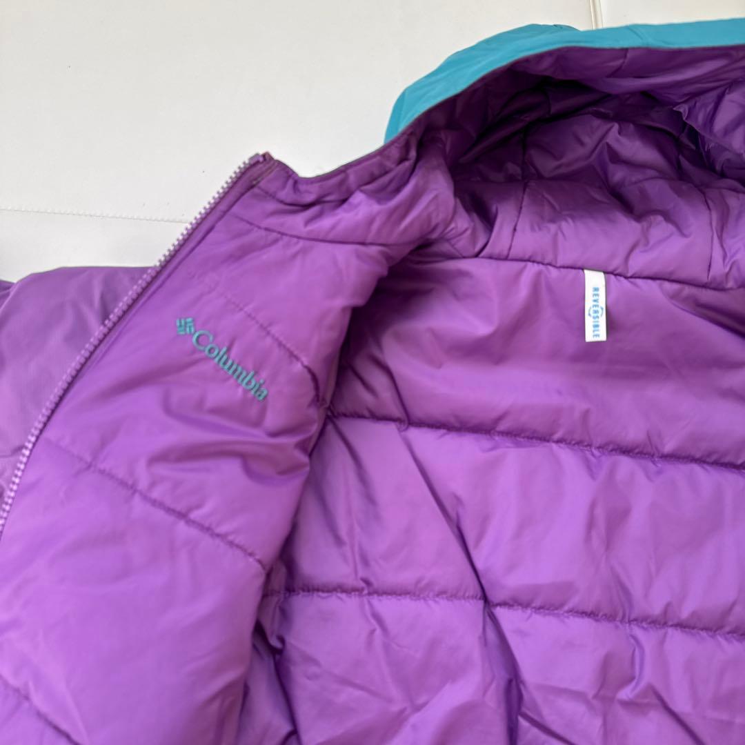Columbia スノーウェア 子供用 紫と青　リバーシブル