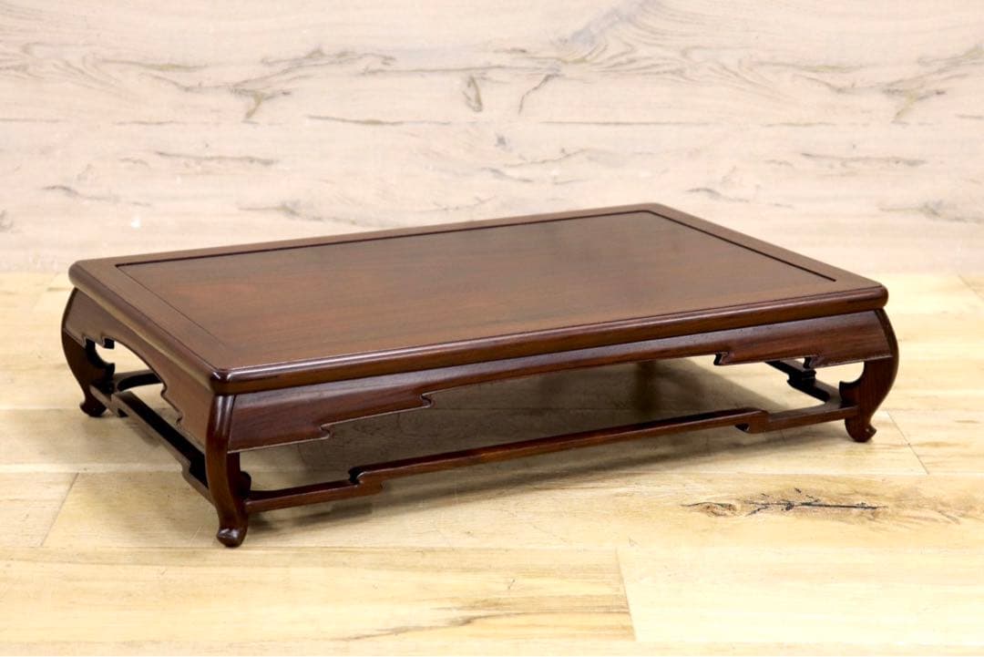 GMIH95C○大阪唐木指物 花台 通産大臣指定 伝統工芸品 飾り台 床の間 和