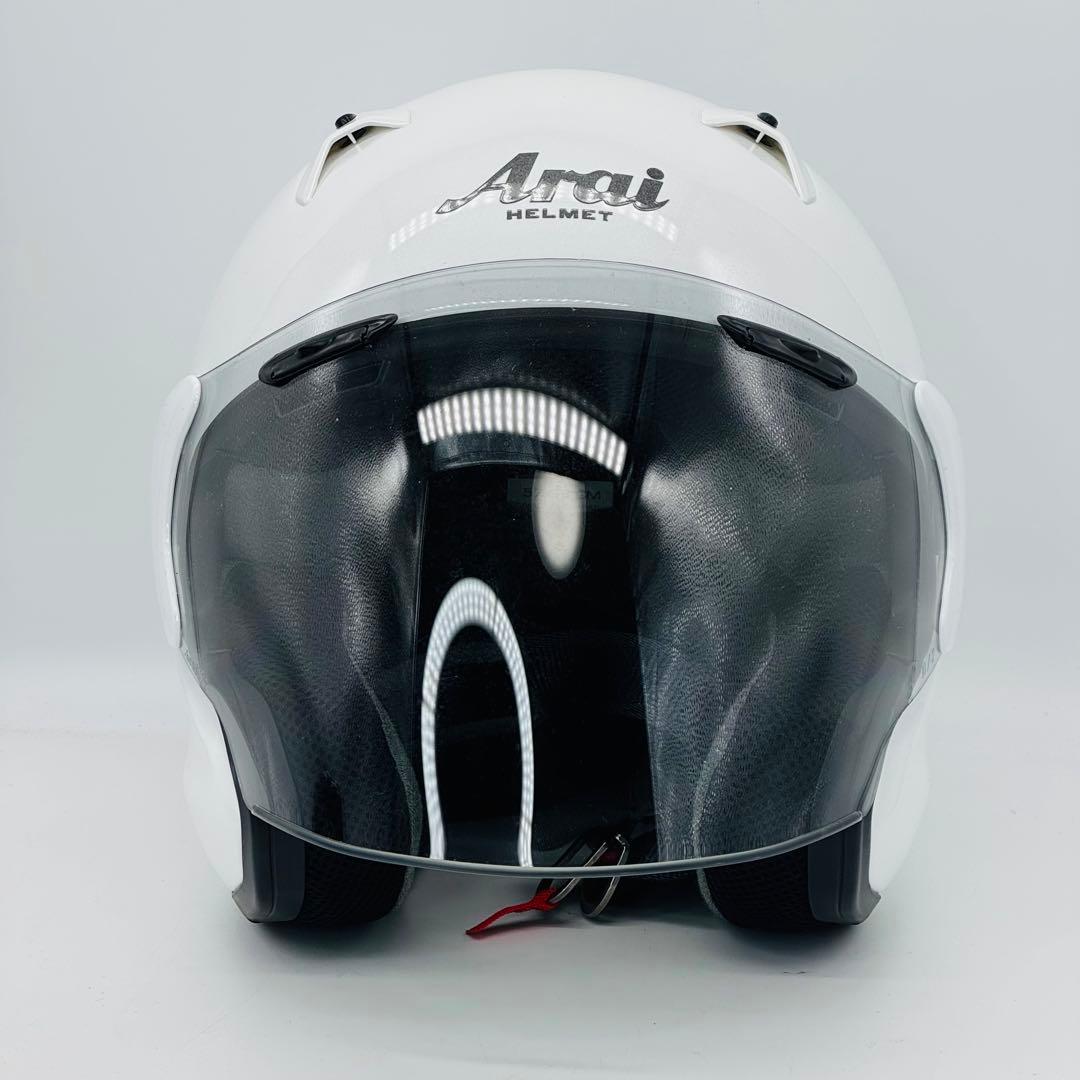 【美品】アライ Arai MZ-F ホワイト Mサイズ　ジェットヘルメット