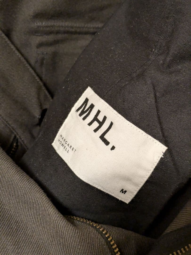 MHL ストレートパンツ M ダークグレー 着浅 メンズ