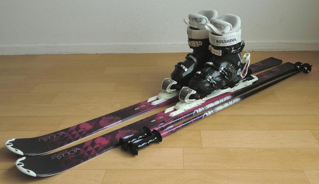 ■■送料無料■VOLKL■女性用スキー3点セット■147■メンテ付■■