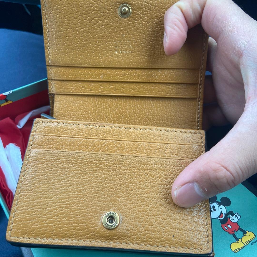 GUCCI ミッキーマウス柄 二つ折り財布