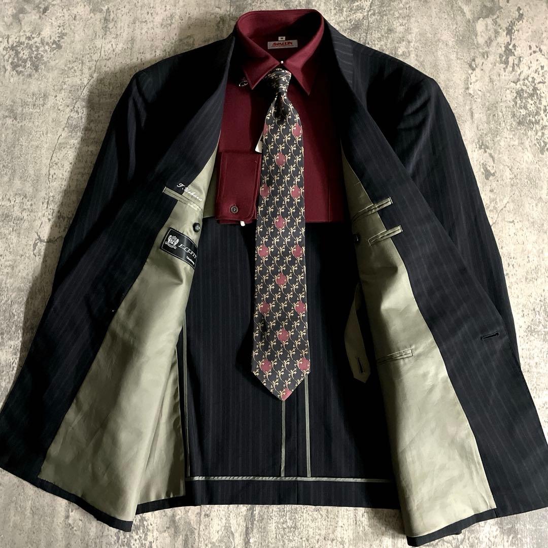 美品 Apollo特注 Christian Diorネクタイ ダブルスーツ XL