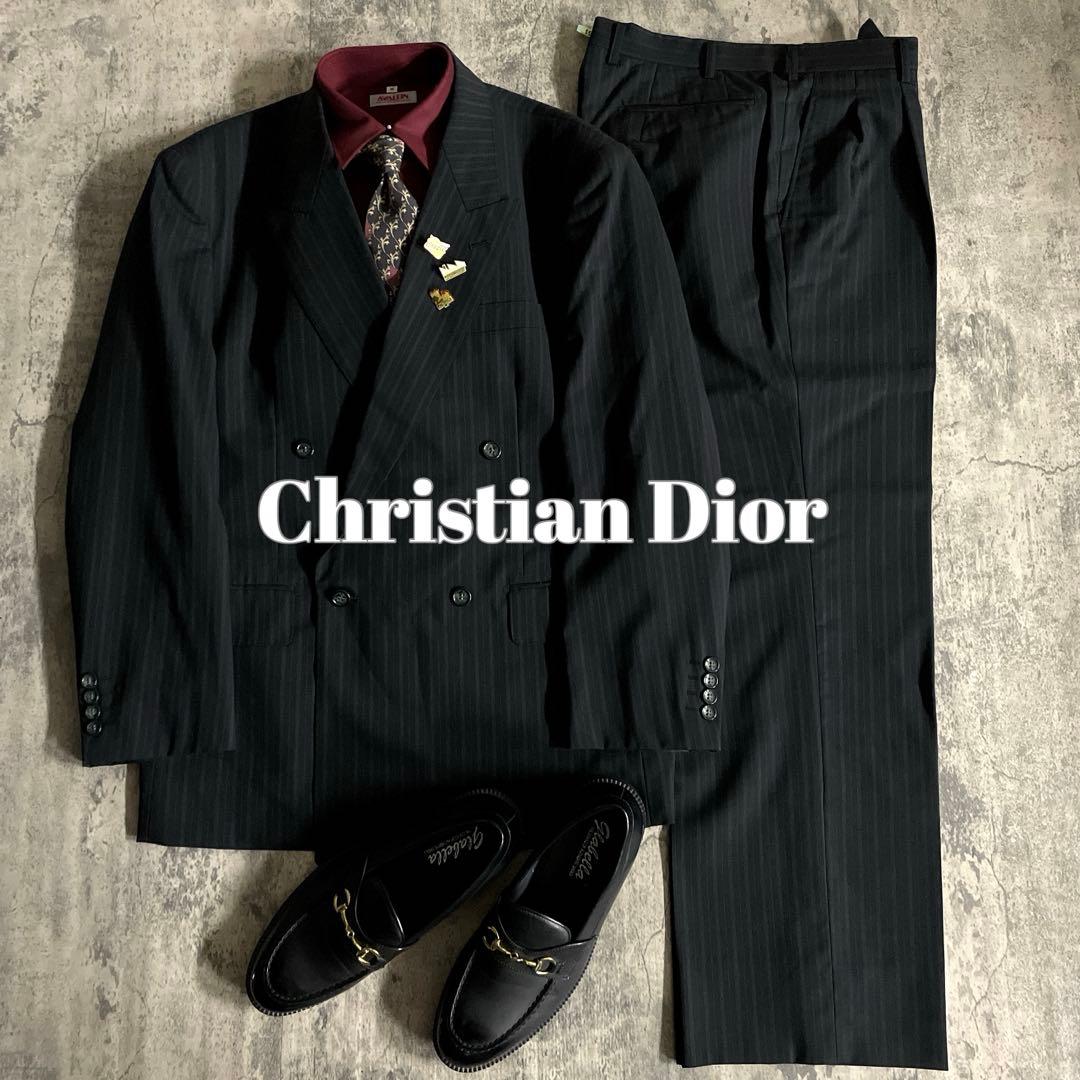 美品 Apollo特注 Christian Diorネクタイ ダブルスーツ XL